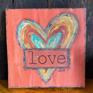 NWT “Love Completely” Canvas Art